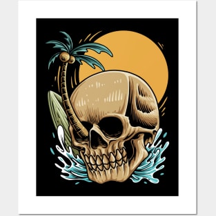 Summer Skull Posters and Art